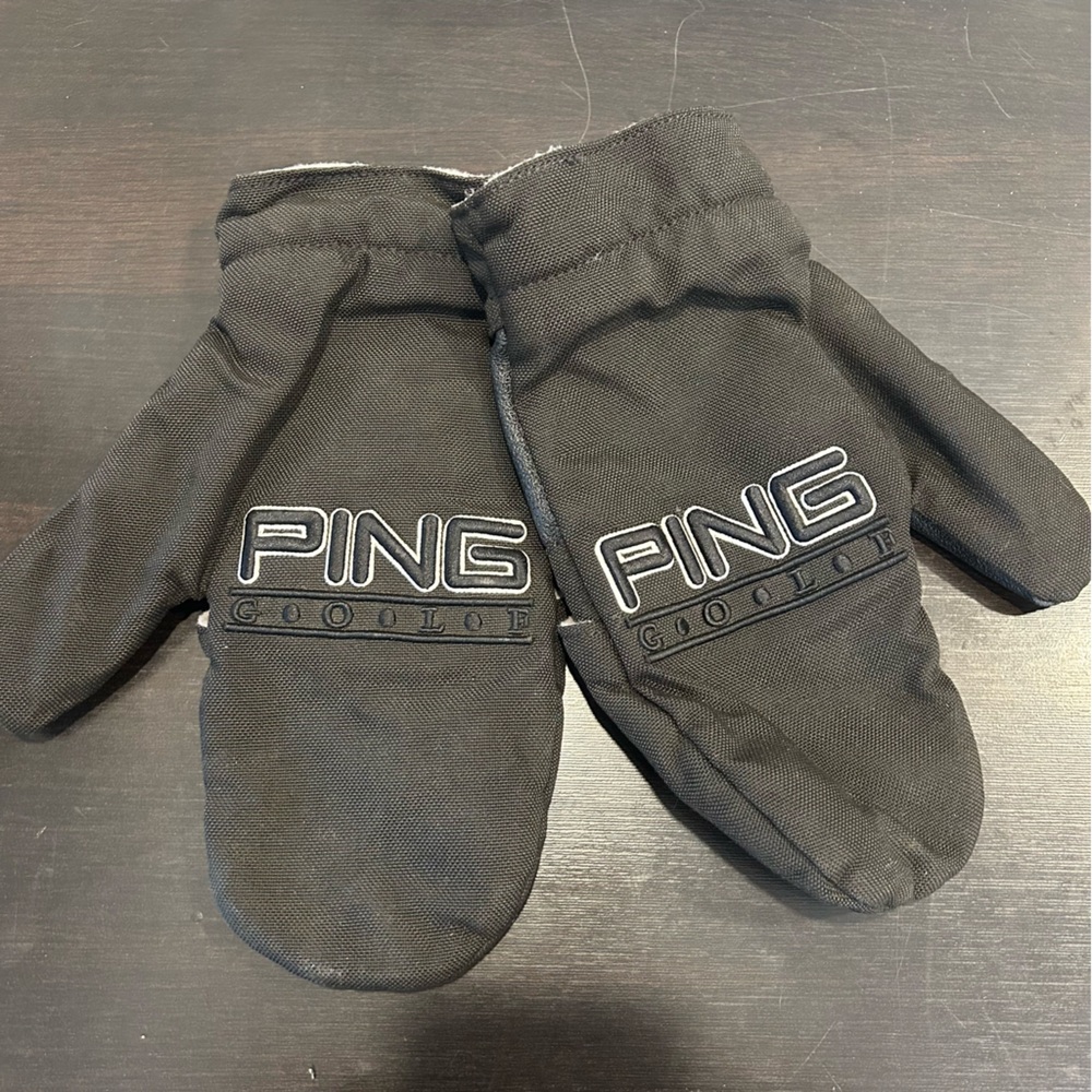 Ping Golf Cart Mittens Gloves Black